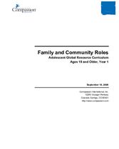 Family and Community Roles - Year 1