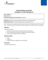 GR24: Strategies for Conflict Management