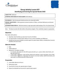 GR37: Identifying and Serving the Special Needs Child