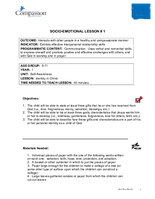 Core Curriculum - Socio-Emotional - 9 to 11 - Year 1