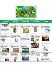 Supplemental Curriculum - Unit 5 - Calendar God Created My World