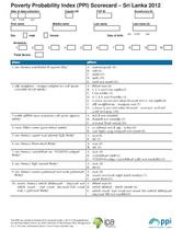 Sri Lanka Compassion PPI Scorecard (Sinhala)