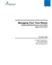 Managing Your Time Wisely - Year 2