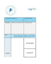 Suicide Prevention Logframe