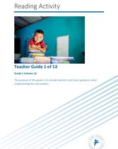 Reading Activity_Teacher Guide 01of12_Grade 1_Vol 1A