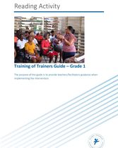 Reading Activity_Training of Trainers Guide_Grade 1