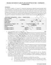 Waiver of Liability - FCP Staff Nanny