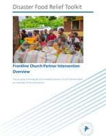 INTERVENTION - DISASTER FOOD RELIEF TOOL KIT