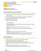 AFR 0-1 GR05 Emotional Wellbeing.